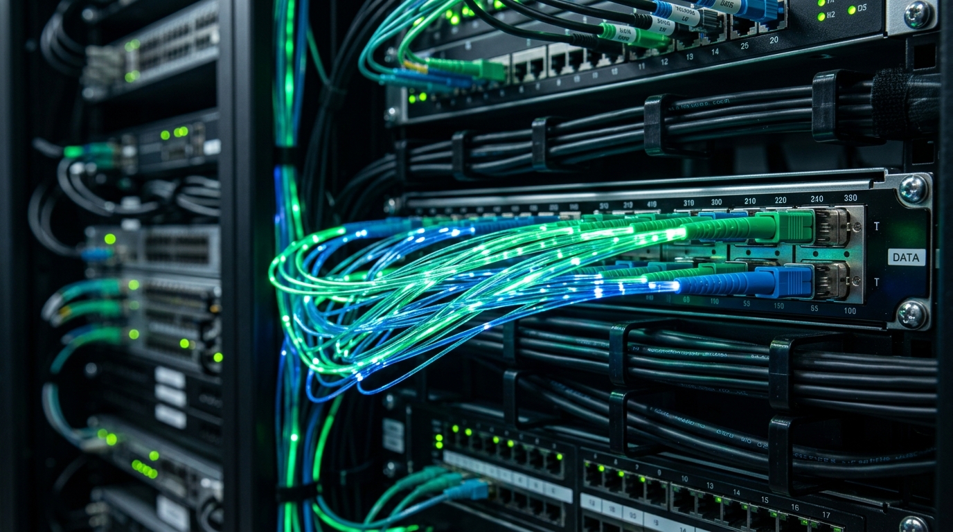 Réseau de transmission fibre optique haut débit